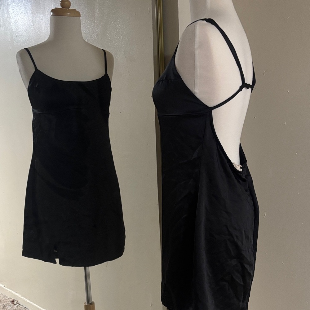 La Hearts Black Mini Dress